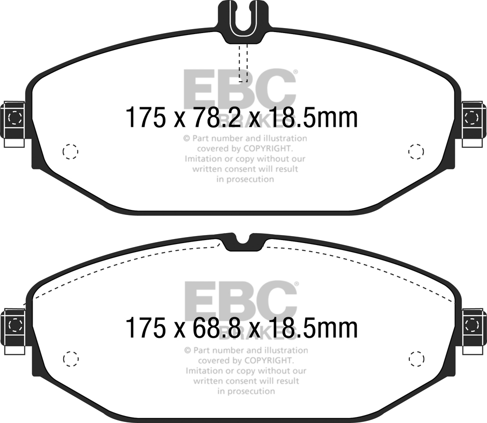 EBC Blackstuff Brake pads front