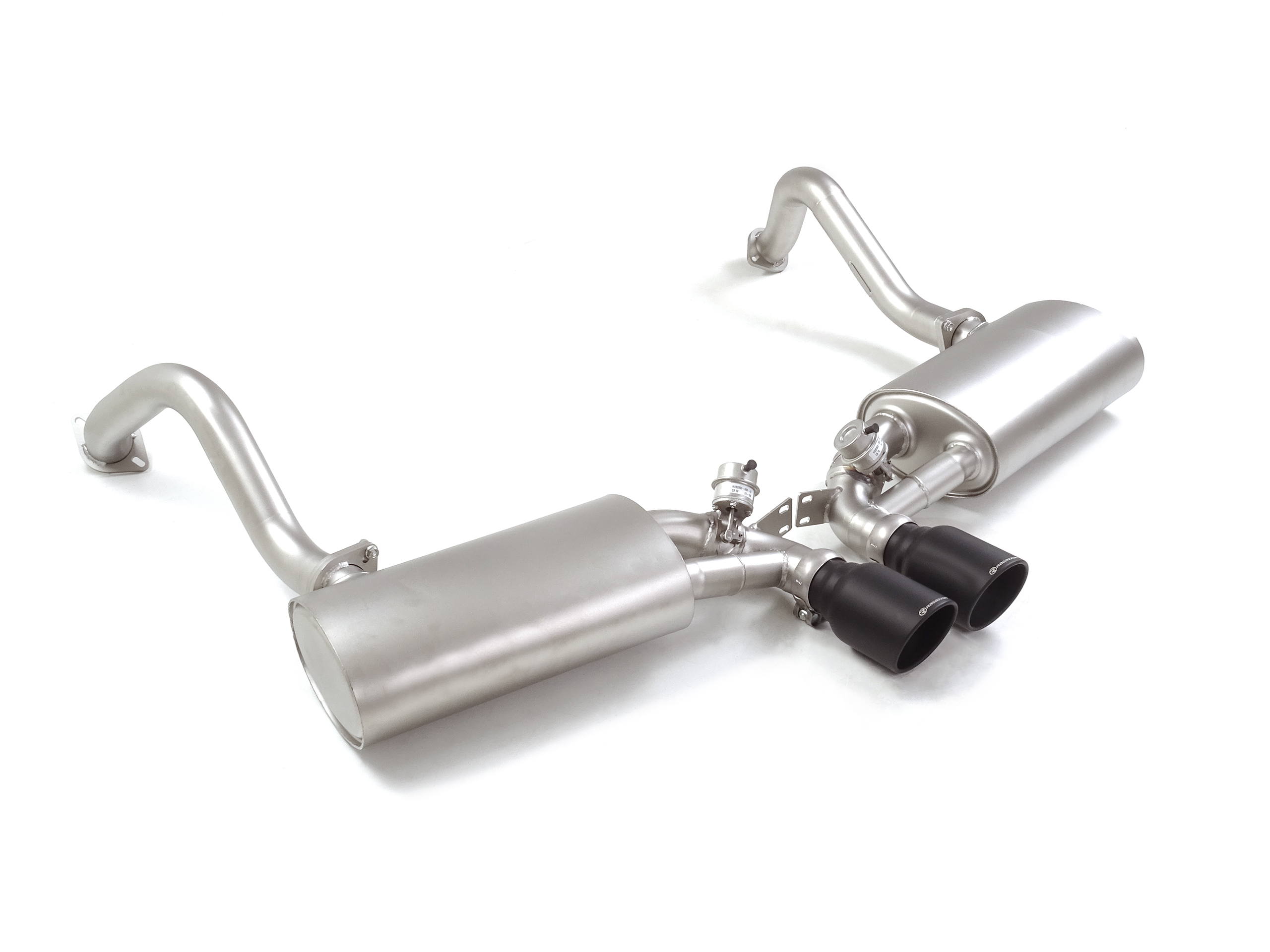 Ragazzon Duplex-Endschalldämpfer 1x 102mm rund Sport Line mit pneumatischer Abgasklappe Ragazzon Duplex-Endschalldämpfer 1x 102mm rund Sport Line mit pneumatischer Abgasklappe