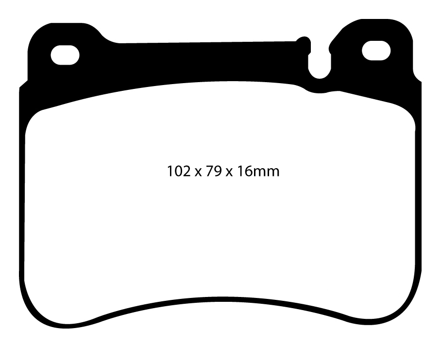 A1590 EBC Blackstuff Brake pads front