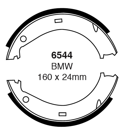 A6544 EBC Premium Handbremsbacken