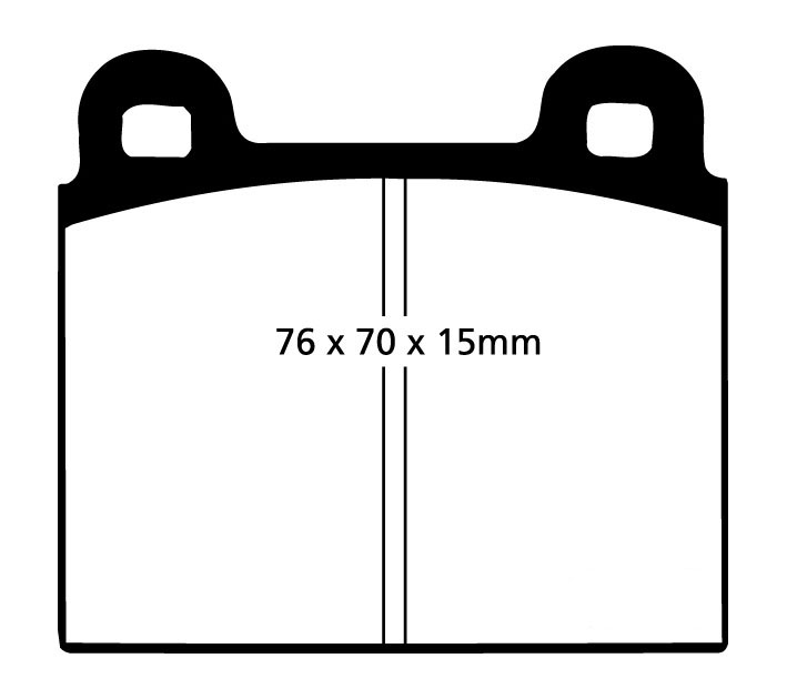 A0103 EBC Yellowstuff Brake pads front