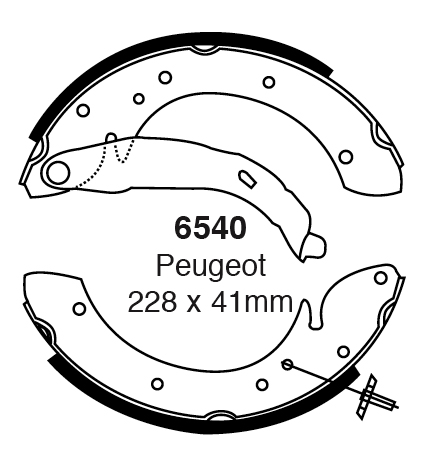 A6540 EBC Premium Bremsbacken