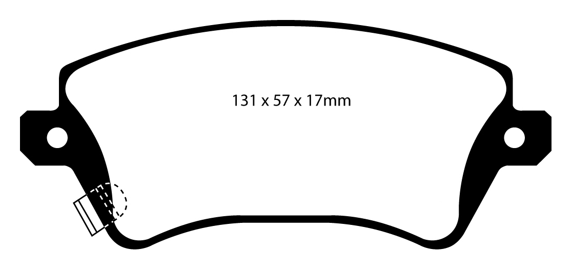 A1457 EBC Blackstuff Brake pads front
