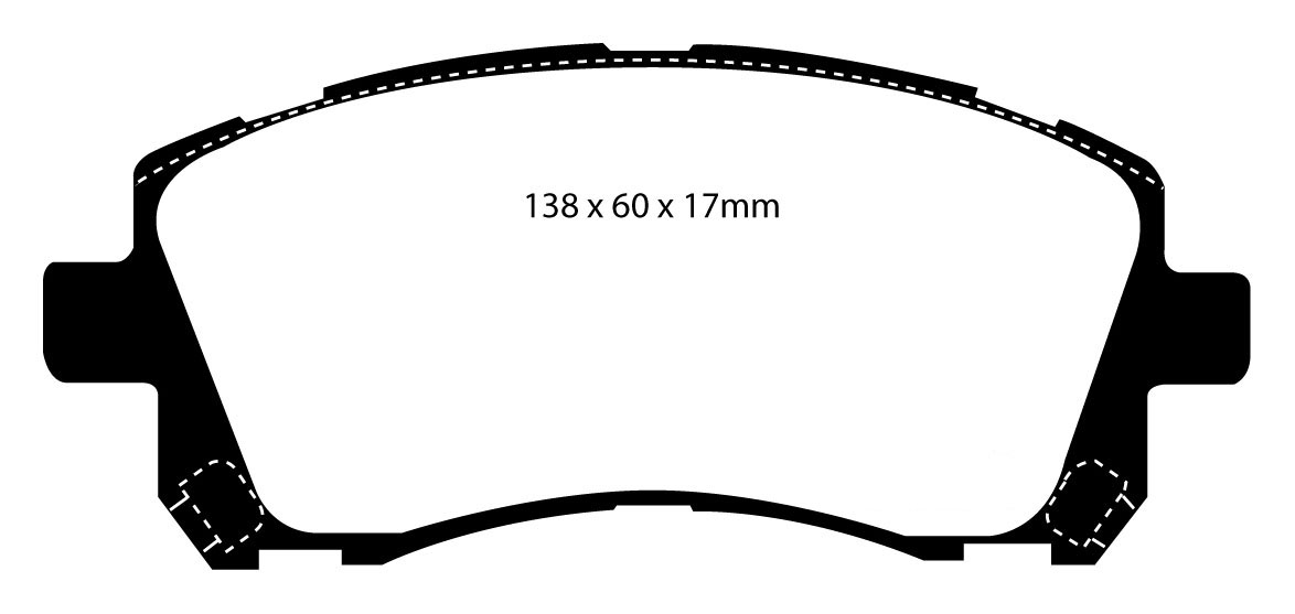 EBC racing brake pads RP1 front