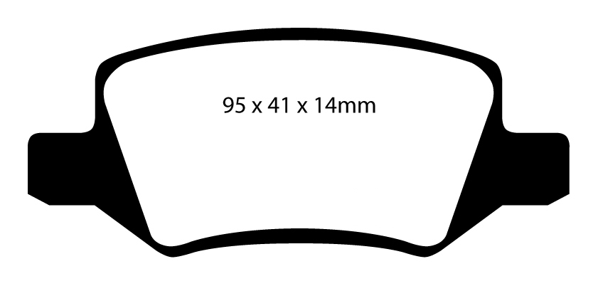 A1438 EBC Blackstuff Brake pads rear