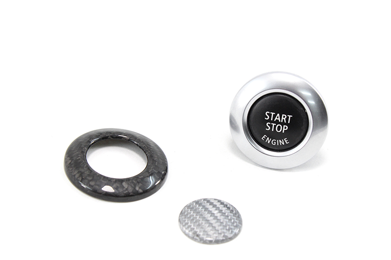 Carbon-fiber-BMW-START-STOP-Engine-switch-E81-E82-E87-E88 Koshi Carbon Start/Stop Engine Switch