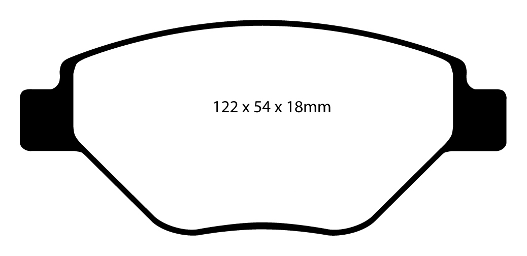 A1467 EBC Blackstuff Bremsbeläge vorne