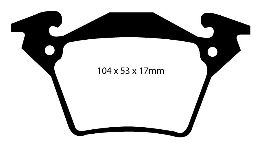 A1343 EBC Carbon Bremsbeläge hinten