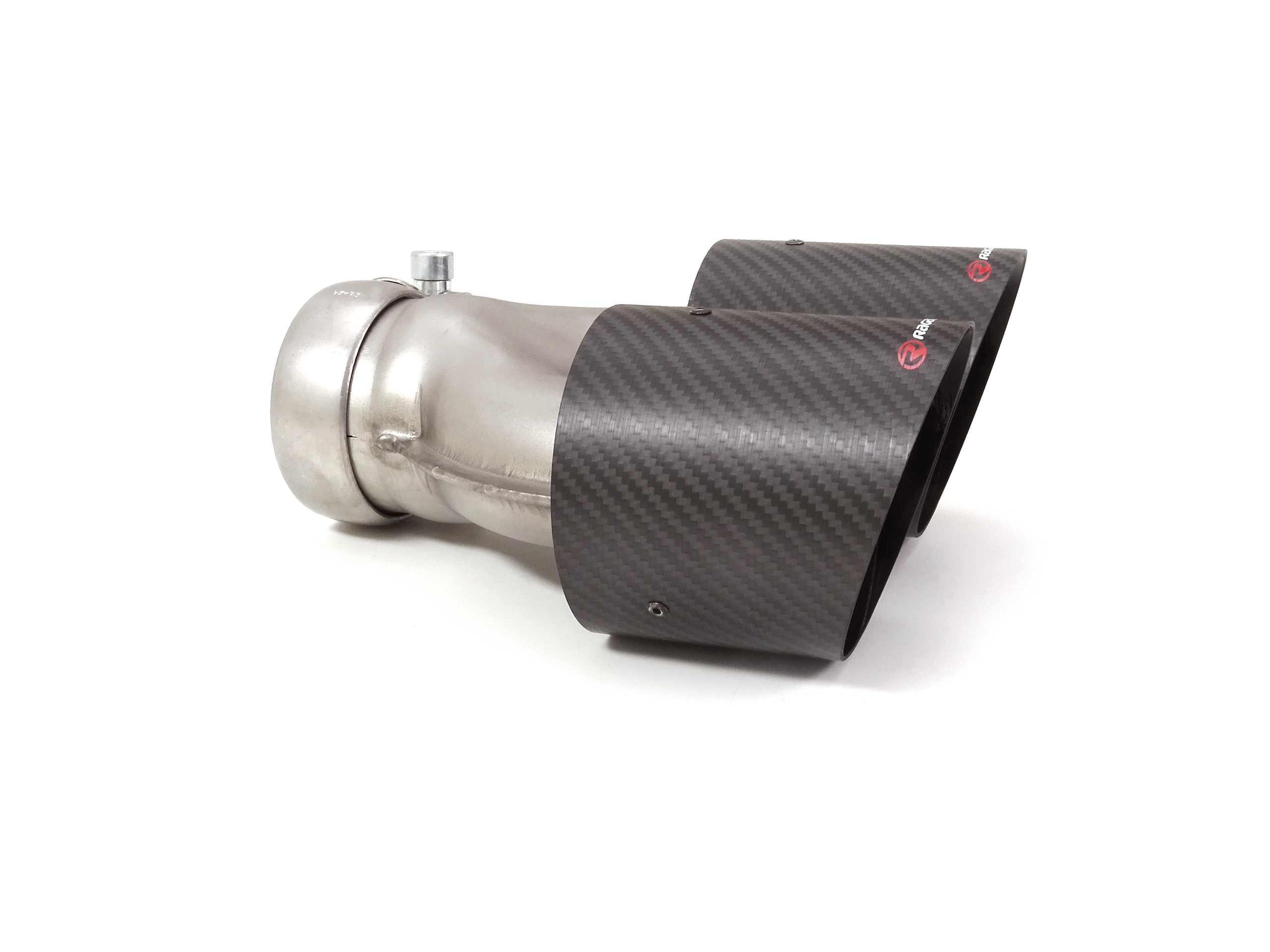 Ragazzon Endrohr 2x 100mm rund Carbon Shot Ragazzon Endrohr 2x 100mm rund Carbon Shot