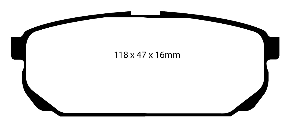 A1559 EBC Blackstuff Bremsbeläge hinten