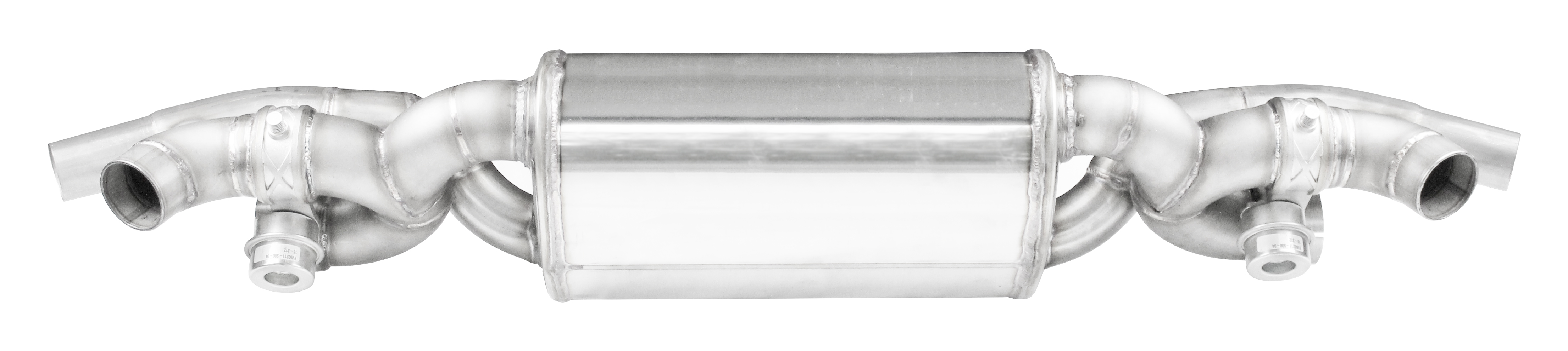 VALV-911-01 Inoxcar Duplex Endschalldämpfer + Ventile