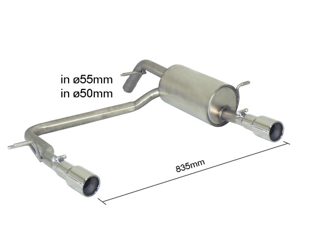 50-0453-05ZZC8EkCXBlxRM Ragazzon Duplex-Endschalldämpfer 1x 90mm rund