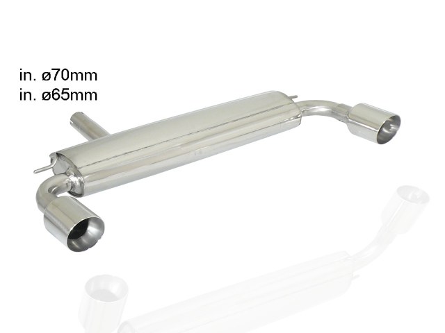 50-0480-60 Ragazzon Duplex-Endschalldämpfer 1x 90mm rund