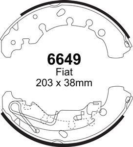 A6649 EBC Premium Bremsbacken