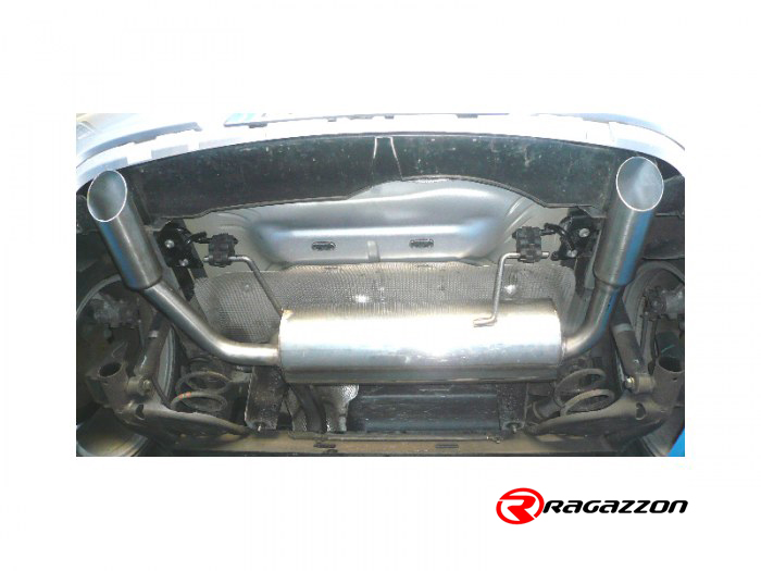 Ragazzon Duplex rear silencer 1x 76mm round Sport Line