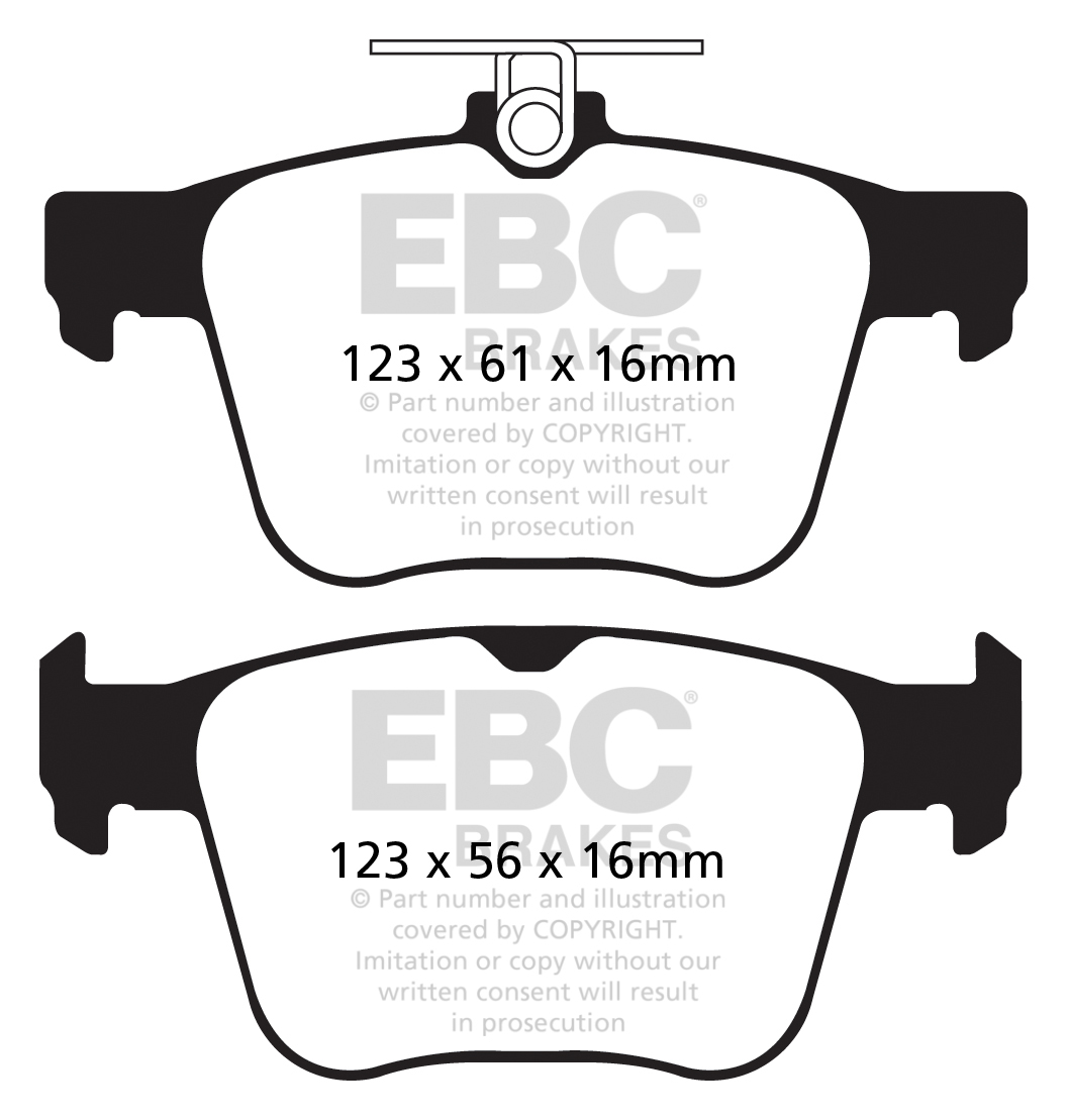 EBC Bluestuff NDX Rennbremsbeläge hinten
