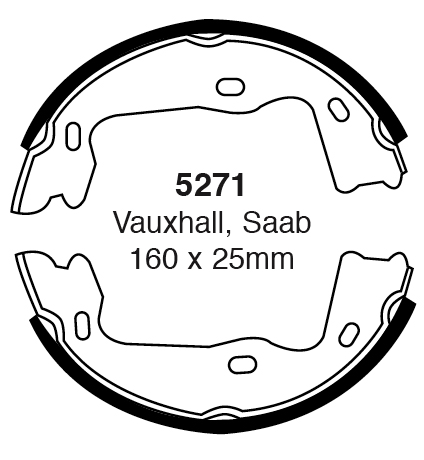 A5271 EBC Premium Handbremsbacken