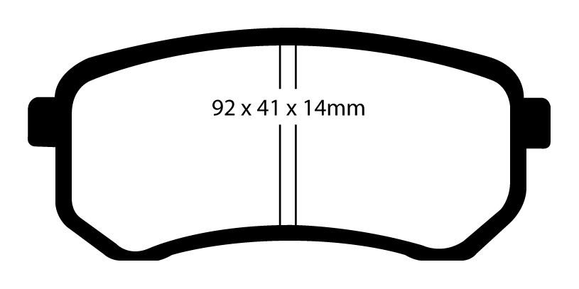 A1567 EBC Blackstuff Bremsbeläge hinten