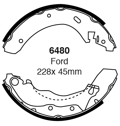 A6480 EBC Premium Bremsbacken