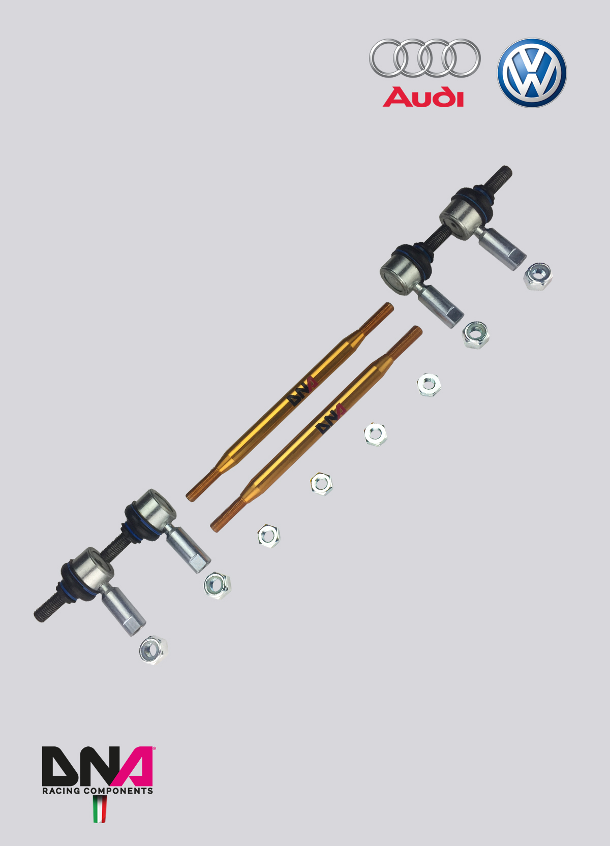 PC0919-2 DNA Racing Sway Bar Tie Rods On Uniball Kit