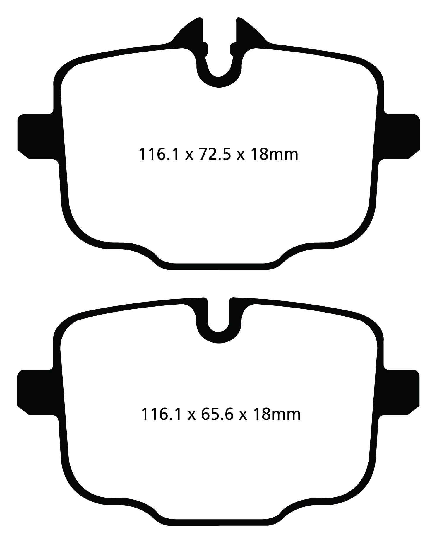A2089 EBC Yellowstuff Bremsbeläge hinten