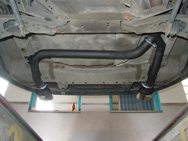 Ulter Sport Duplex pipe system without silencer 1x 120x80mm oval