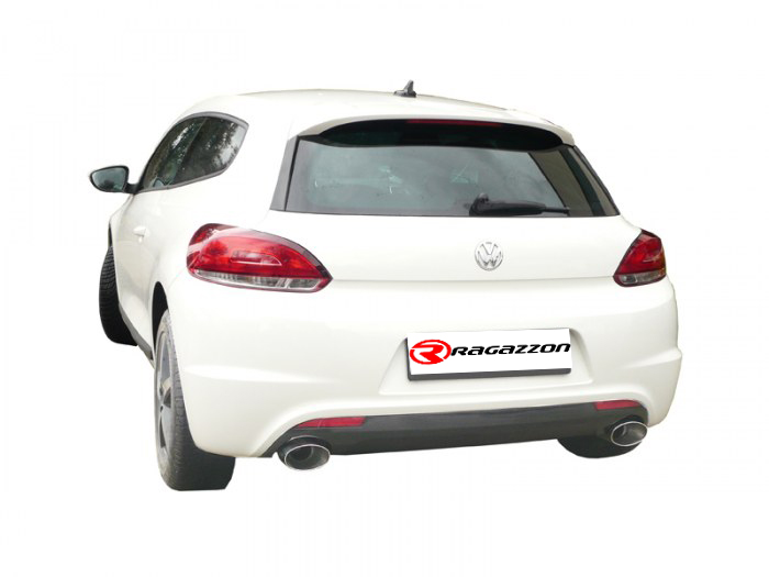 Ragazzon Duplex-Endschalldämpfer 1x 135x90mm oval Sport Line