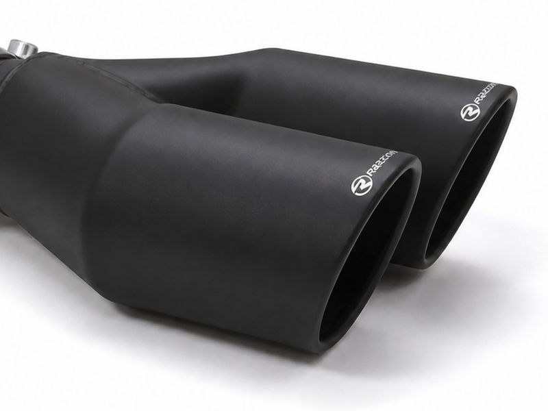 Endrohr 2x 80 mm rund Sport Line versetzt Black