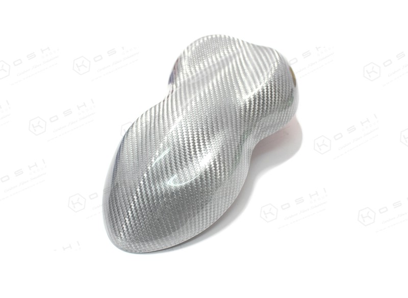 White-Carbon-Fiber Koshi Carbon Schlüsselcover