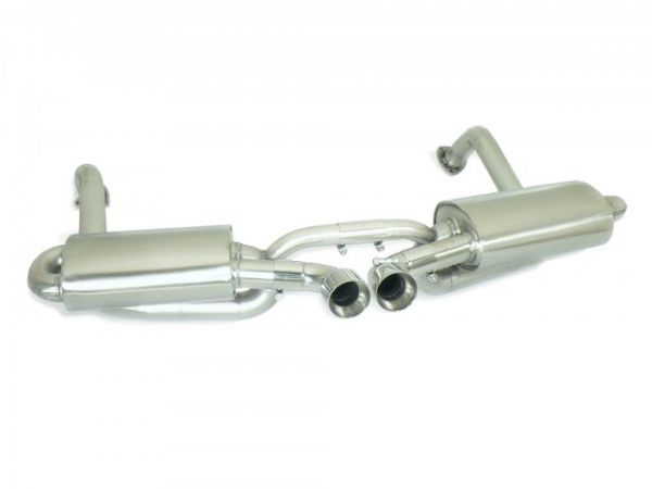 Ragazzon catalyst replacement pipes group N left/right + Duplex rear silencer2x 90mm round centered Sport Line
