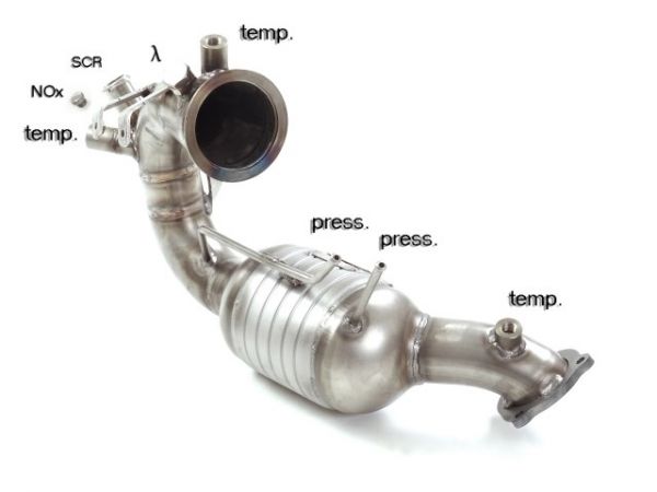 Ragazzon catalyst group N + Particulate filter replacement pipe group N
