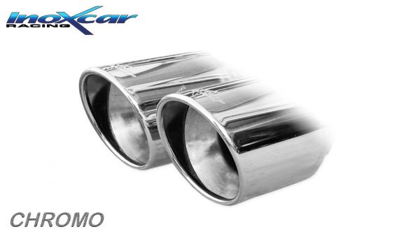 Inoxcar Duplex End pipe system 2x 90mm round X-Race